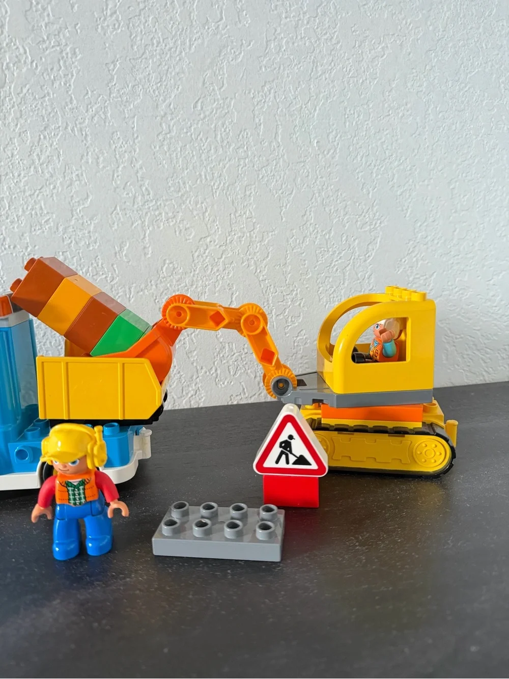 Lego Duplo Town Truck & Tracked Excavator 10812 some small items missed